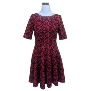 Groovy Red Drop Waist Cocktail Twin Peaks Dress